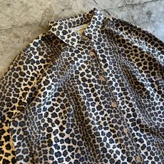 画像3: LEOPARD PATTERN DESIGN L/S SHIRT / Ladies L(14) (3)