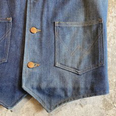 画像9: 【WRANGLER】DENIM DESIGN BOA VEST / Ladies S / MADE IN USA (9)