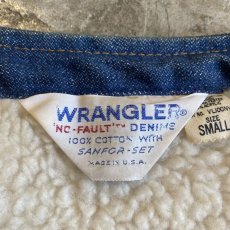 画像10: 【WRANGLER】DENIM DESIGN BOA VEST / Ladies S / MADE IN USA (10)