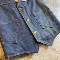 画像5: 【WRANGLER】DENIM DESIGN BOA VEST / Ladies S / MADE IN USA (5)