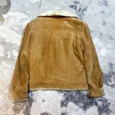 画像2: OLD SUEDE LEATHER LINING BOA JACKET / Mens M~L (2)