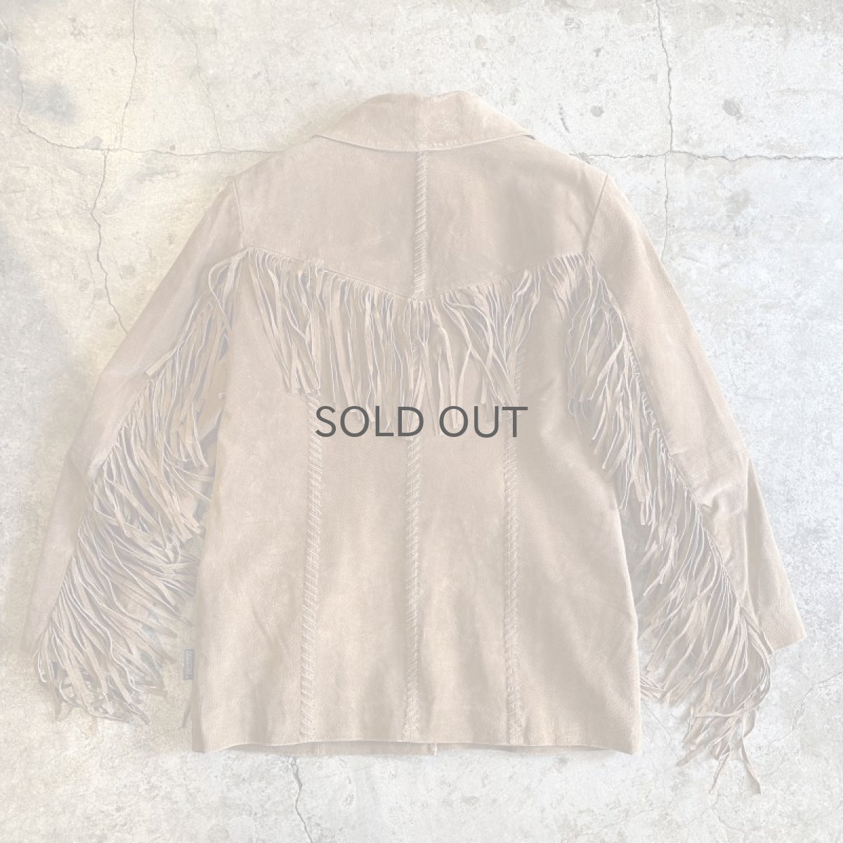 画像2: OLD FRINGE DESIGN SUEDE JACKET / Ladies M  (2)
