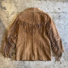 画像2: OLD FRINGE DESIGN SUEDE JACKET / Ladies M  (2)