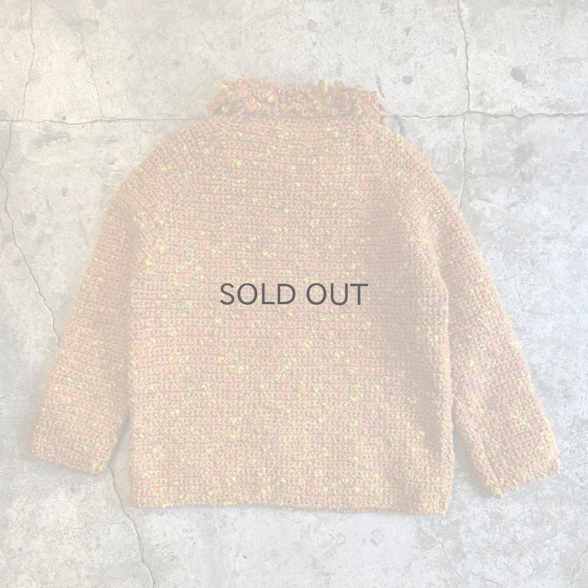 画像2: 60's VINTAGE MIX COLOR KNIT ZIP UP JACKET / Ladies M(13) / MADE IN ITALY (2)