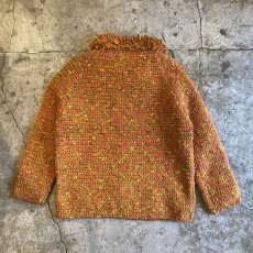 画像2: 60's VINTAGE MIX COLOR KNIT ZIP UP JACKET / Ladies M(13) / MADE IN ITALY (2)