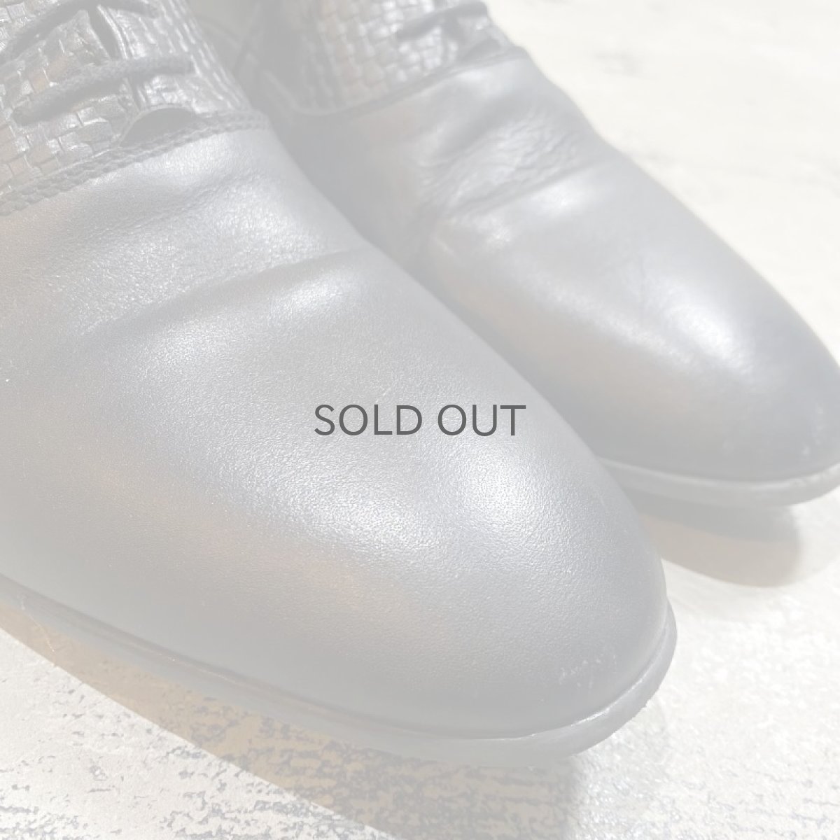 画像3: UPPER WOVEN LEATHER DRESS SHOES / 27cm (3)