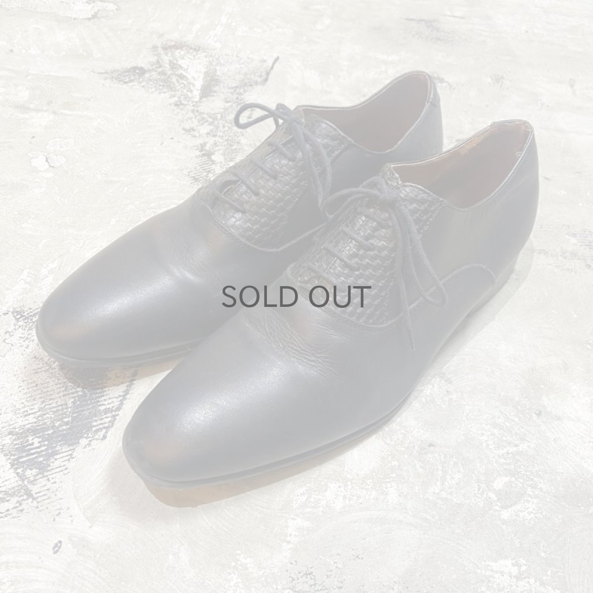 画像1: UPPER WOVEN LEATHER DRESS SHOES / 27cm (1)