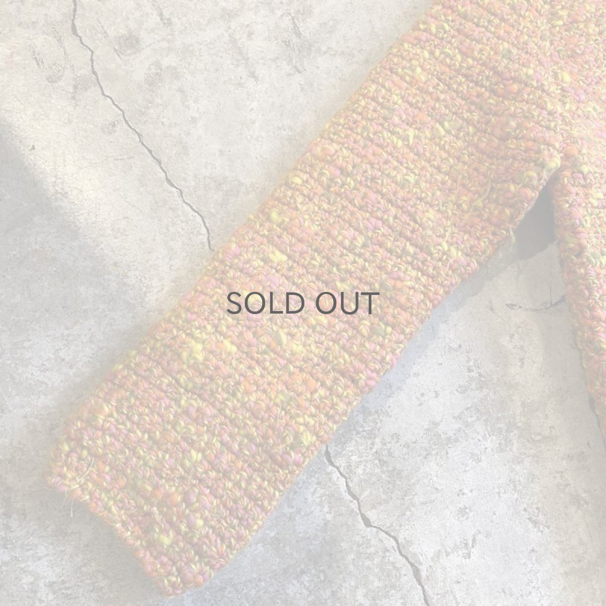 画像6: 60's VINTAGE MIX COLOR KNIT ZIP UP JACKET / Ladies M(13) / MADE IN ITALY (6)