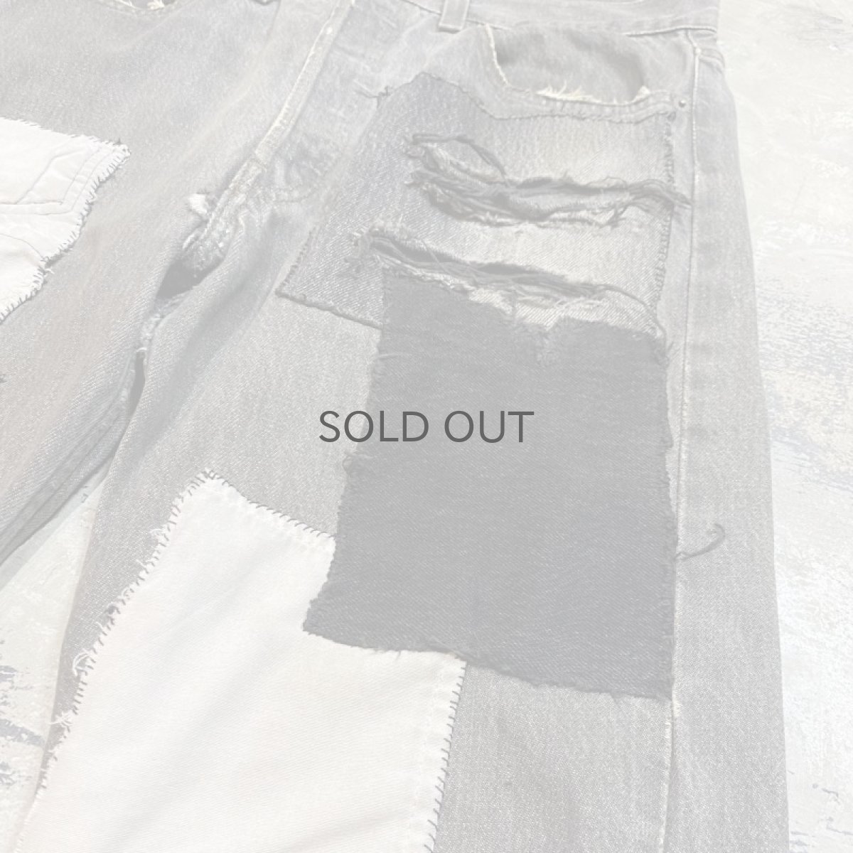 画像4: 【Wiz&Witch】"DIRTY BEAUTIFUL" PATCH ART JEANS / W32 (4)