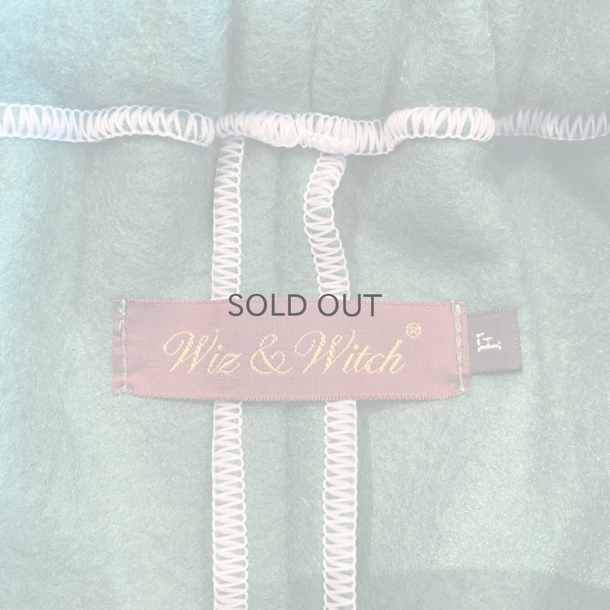 画像9: 【Wiz&Witch】"OUT STITCH" BACK SLIT FLEECE LONG SKIRT / FREE (9)