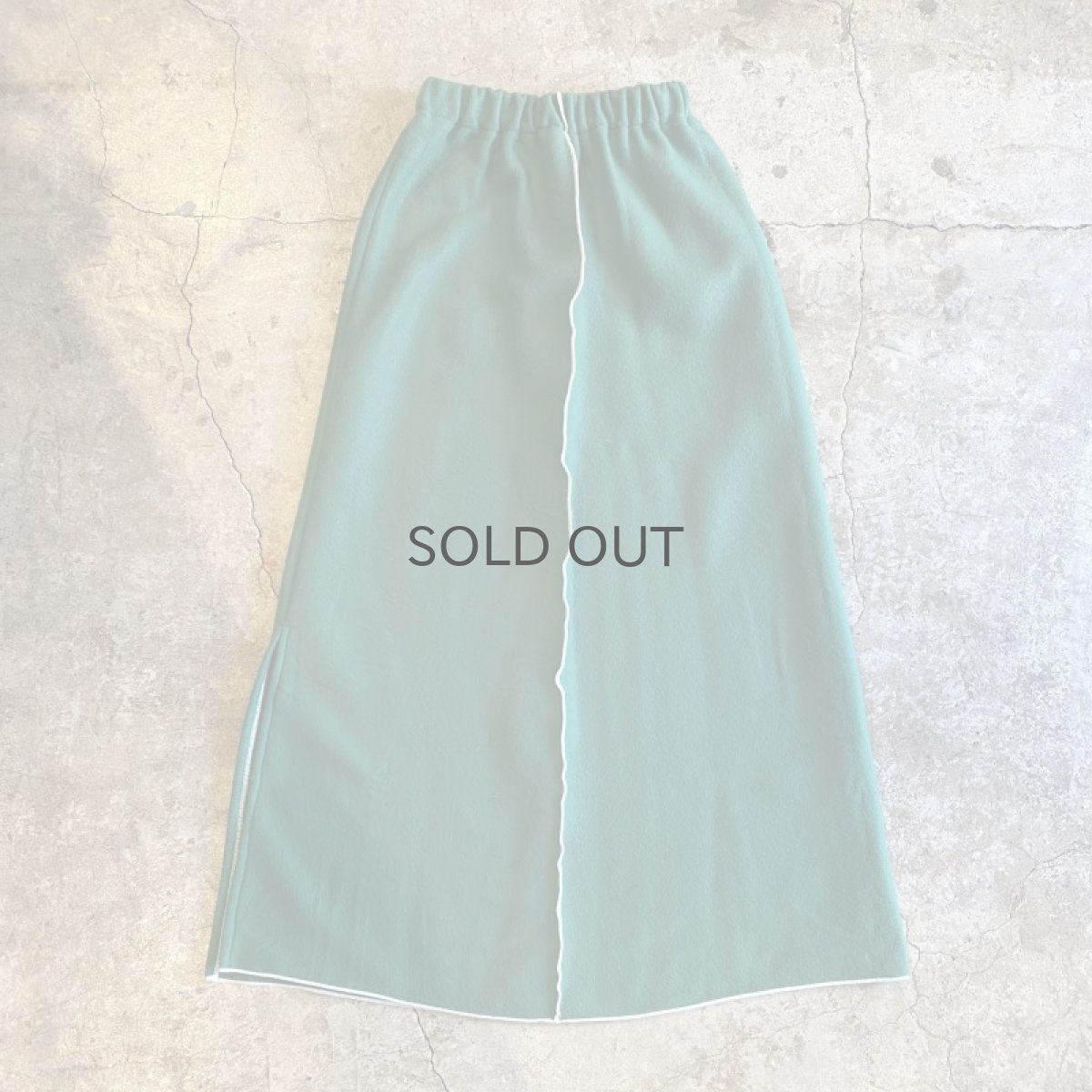 画像3: 【Wiz&Witch】"OUT STITCH" BACK SLIT FLEECE LONG SKIRT / FREE (3)