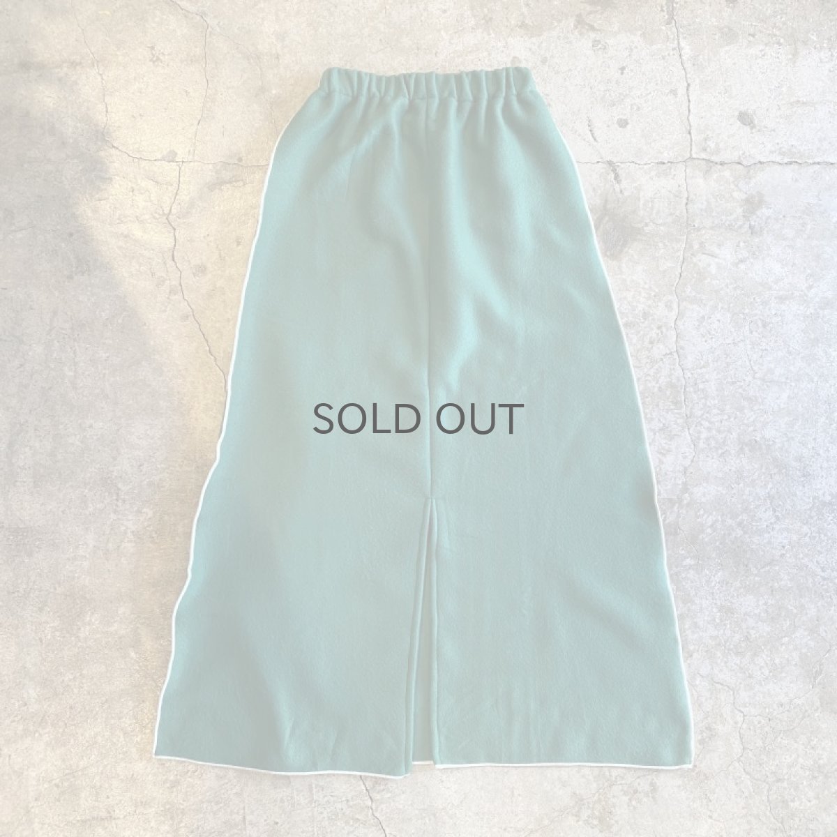 画像2: 【Wiz&Witch】"OUT STITCH" BACK SLIT FLEECE LONG SKIRT / FREE (2)