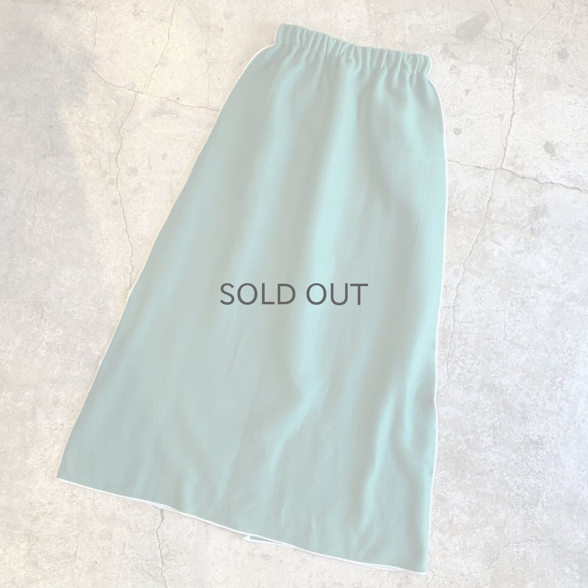 画像5: 【Wiz&Witch】"OUT STITCH" BACK SLIT FLEECE LONG SKIRT / FREE (5)