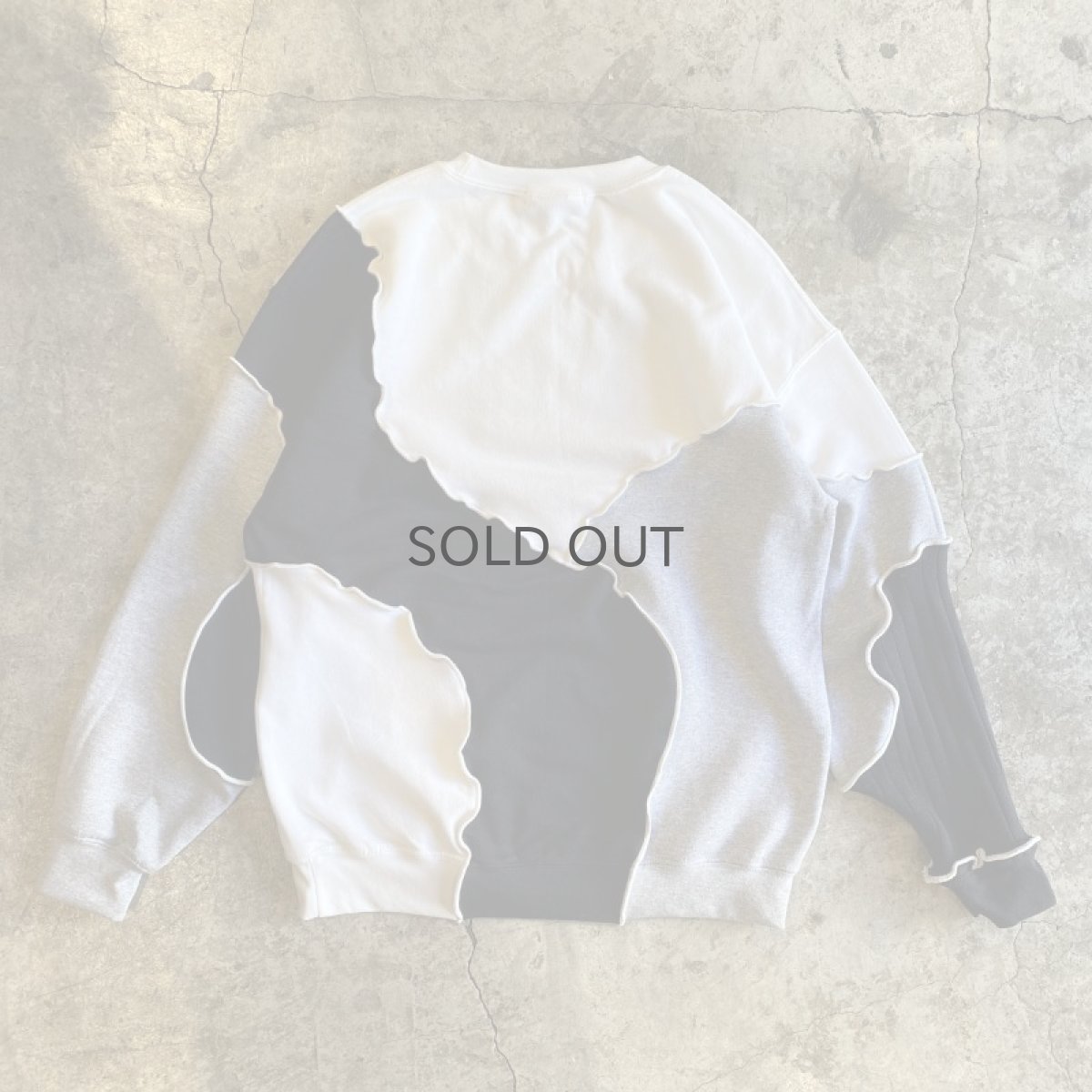 画像2: 【Wiz&Witch】"OUT STITCH" KNIT MIX FUTURE SWEAT / OS (2)