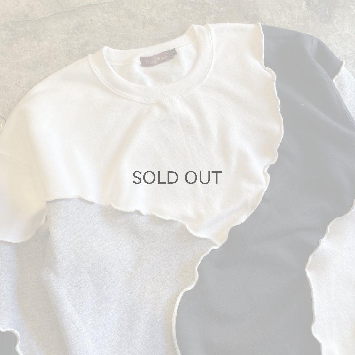 画像3: 【Wiz&Witch】"OUT STITCH" KNIT MIX FUTURE SWEAT / OS (3)