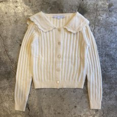 画像1: SAILOR DESIGN KNIT CARDIGAN / Ladies S (1)