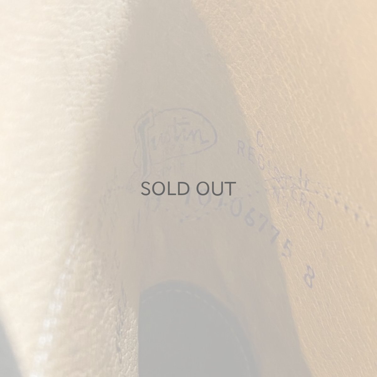 画像8: 【JUSTIN】WESTERN BLACK LEATHER BOOTS / 8.5 (8)