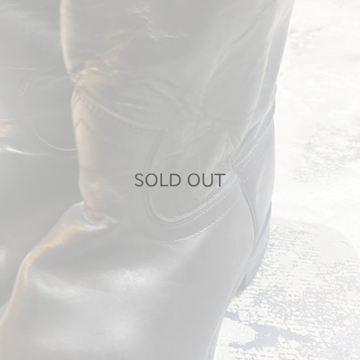 画像4: 【JUSTIN】WESTERN BLACK LEATHER BOOTS / 8.5 (4)