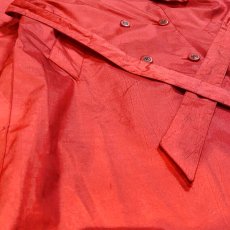 画像5: LUSTER RED COLOR NO COLLAR COAT / Mens M (5)