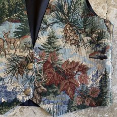 画像6: LANDSCAPE PATTERN GOBELIN VEST / Ladies S / MADE IN CANADA (6)