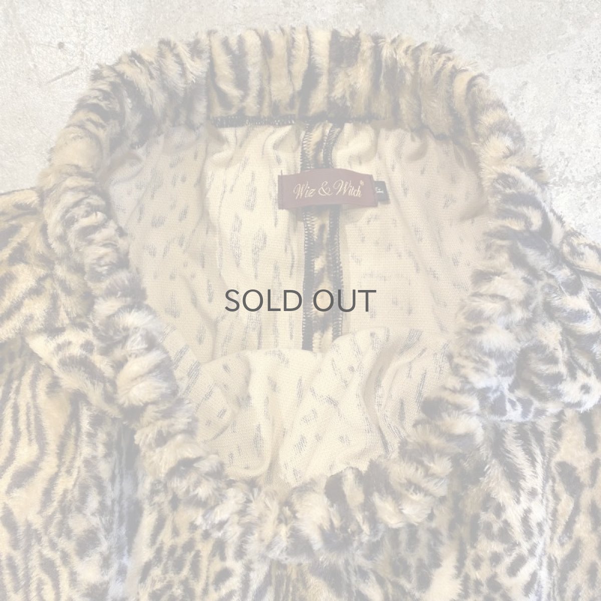 画像6: 【Wiz&Witch】"1950" LEOPARD BACK SLIT LONG SKIRT / FREE (6)