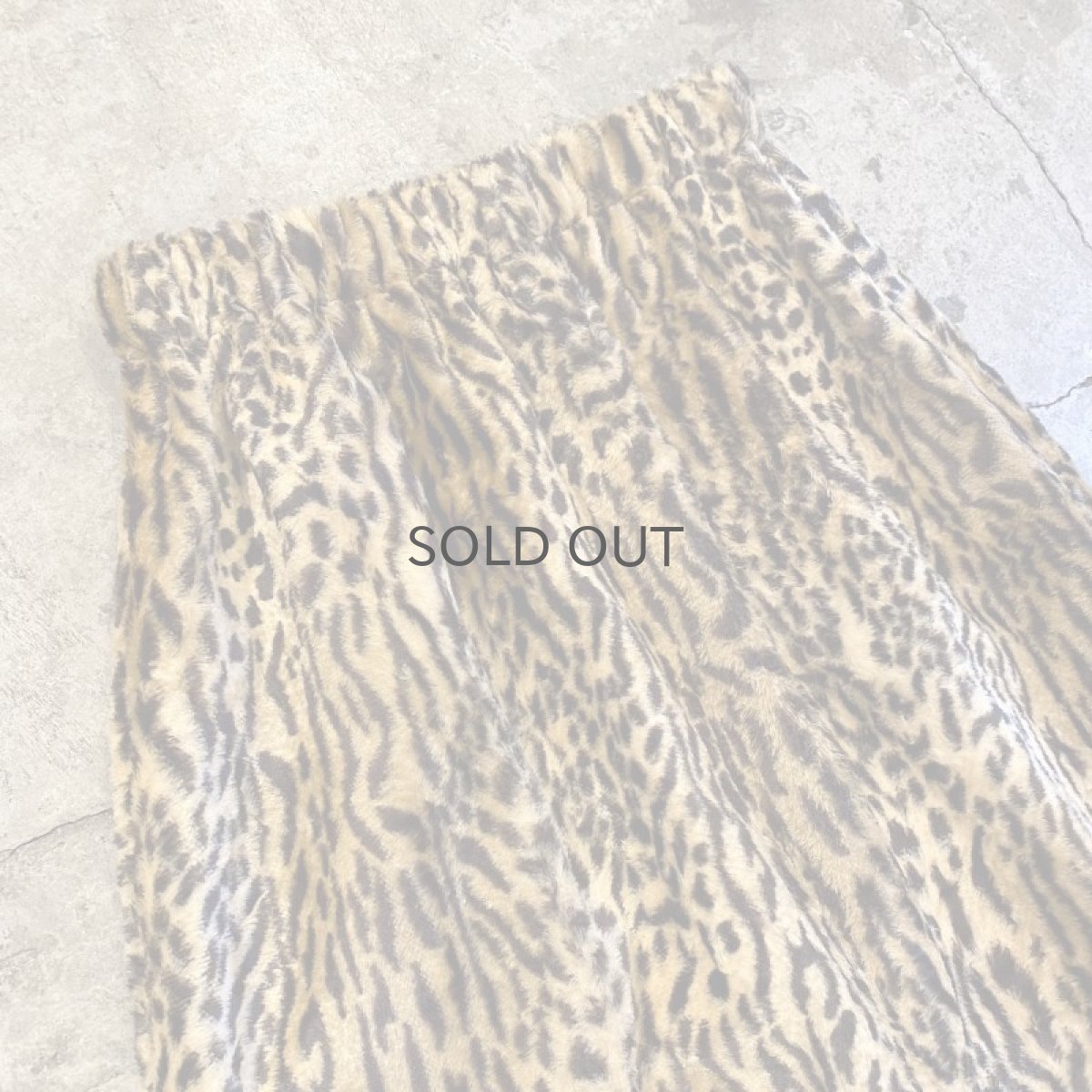 画像3: 【Wiz&Witch】"1950" LEOPARD BACK SLIT LONG SKIRT / FREE (3)