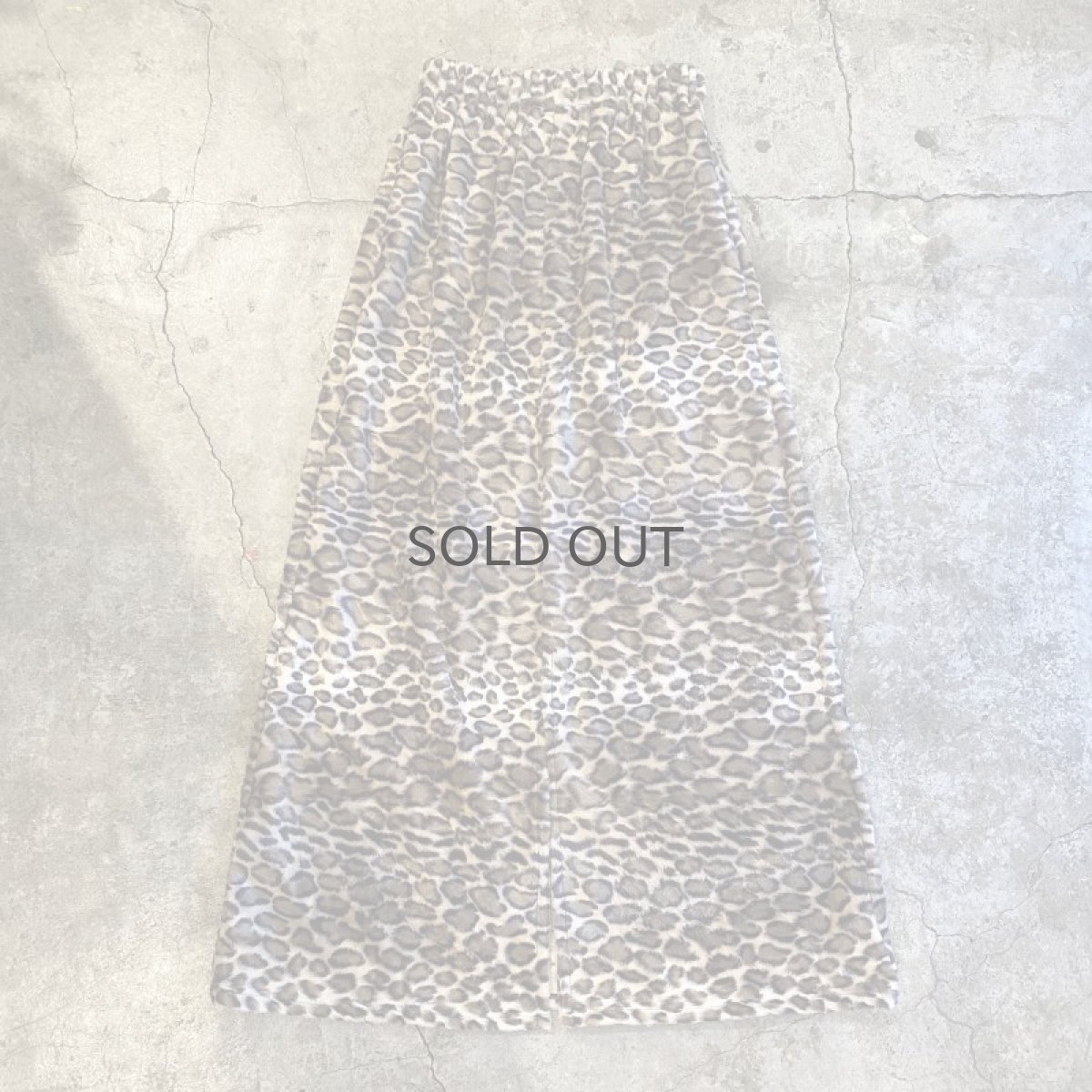 画像2: 【Wiz&Witch】"1950" LEOPARD BACK SLIT LONG SKIRT / FREE (2)