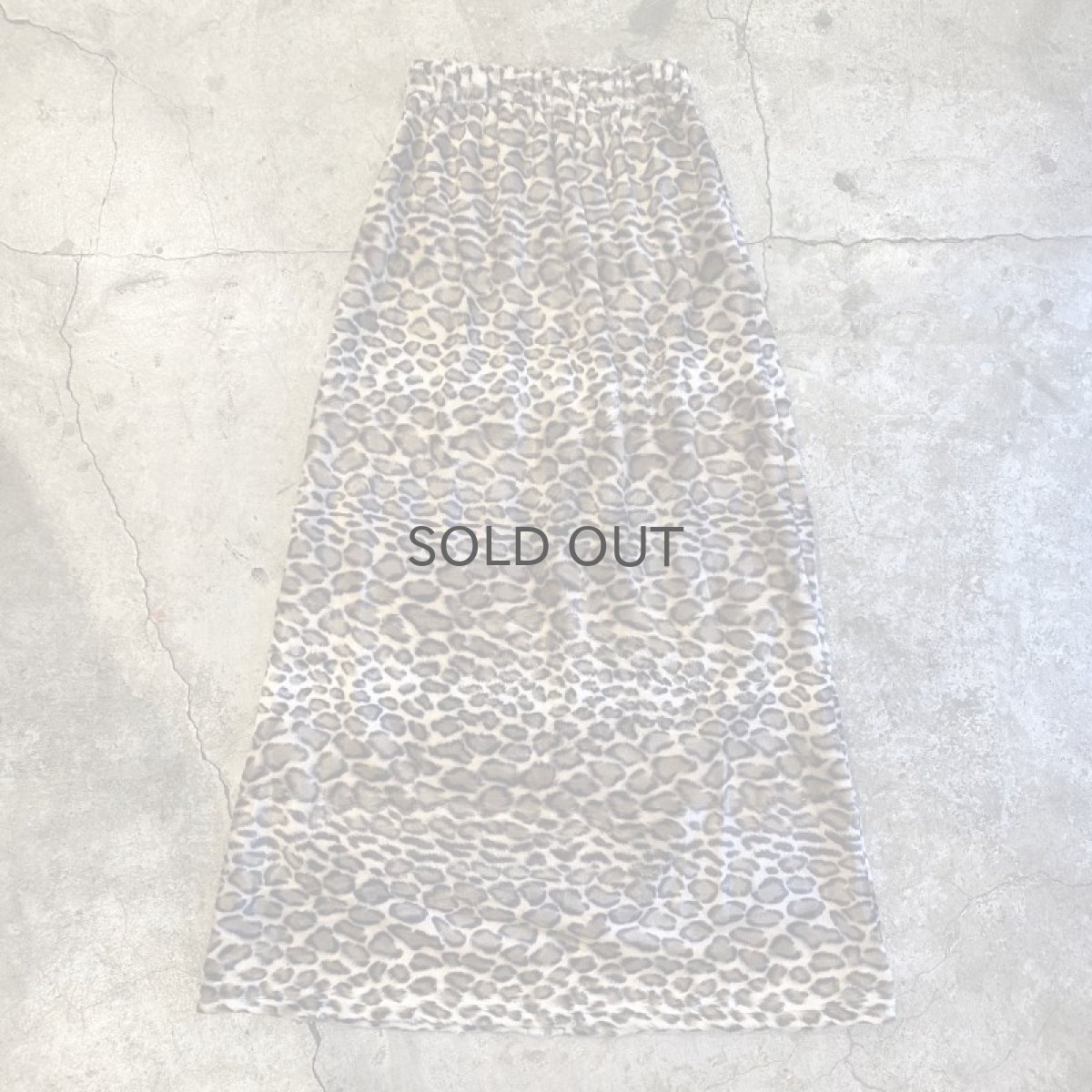 画像1: 【Wiz&Witch】"1950" LEOPARD BACK SLIT LONG SKIRT / FREE (1)