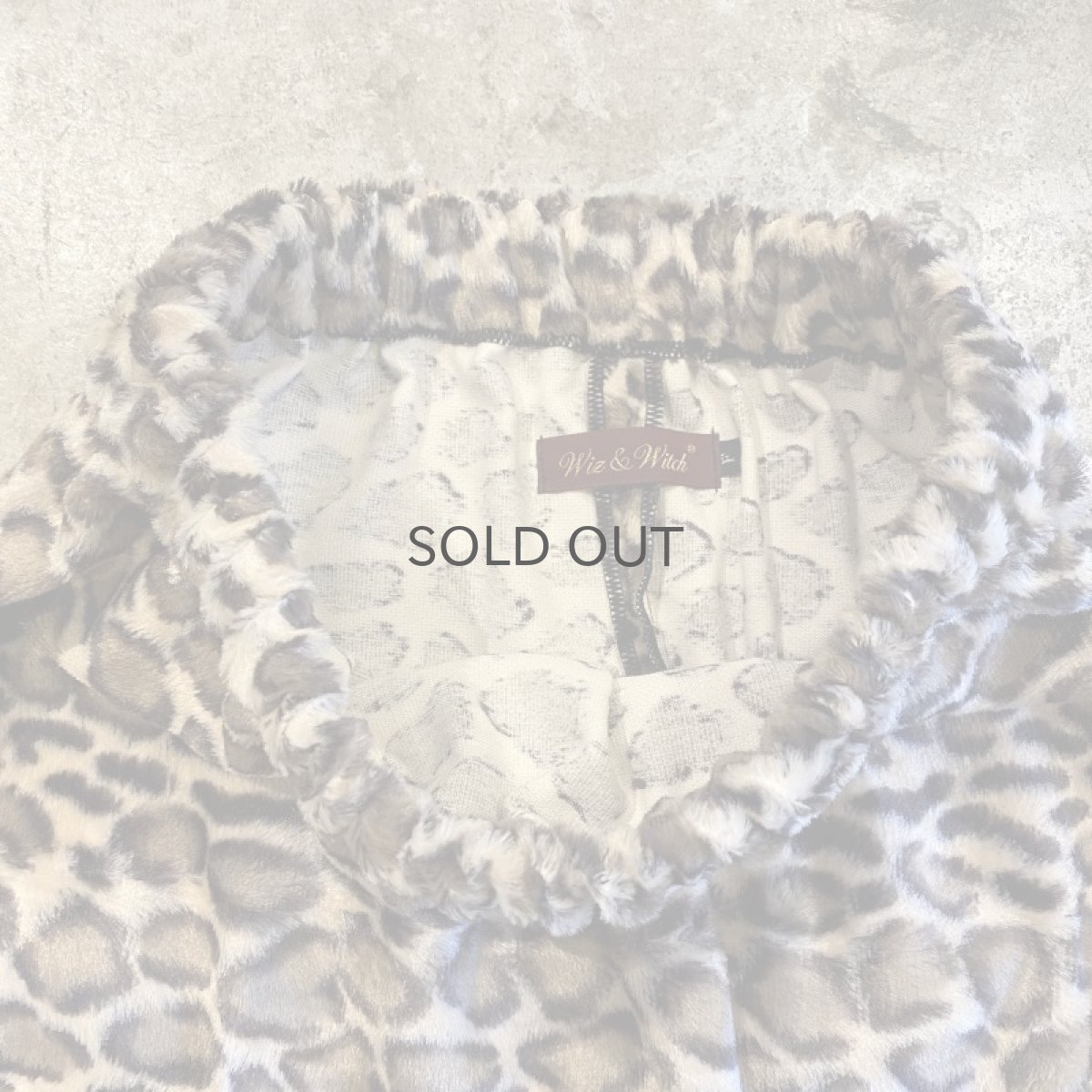 画像6: 【Wiz&Witch】"1950" LEOPARD BACK SLIT LONG SKIRT / FREE (6)