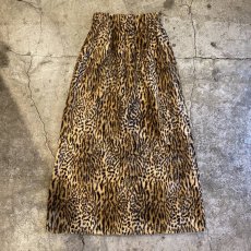 画像1: 【Wiz&Witch】"1950" LEOPARD BACK SLIT LONG SKIRT / FREE (1)