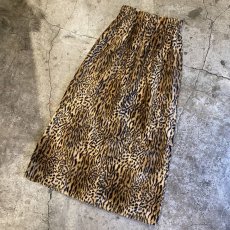 画像4: 【Wiz&Witch】"1950" LEOPARD BACK SLIT LONG SKIRT / FREE (4)