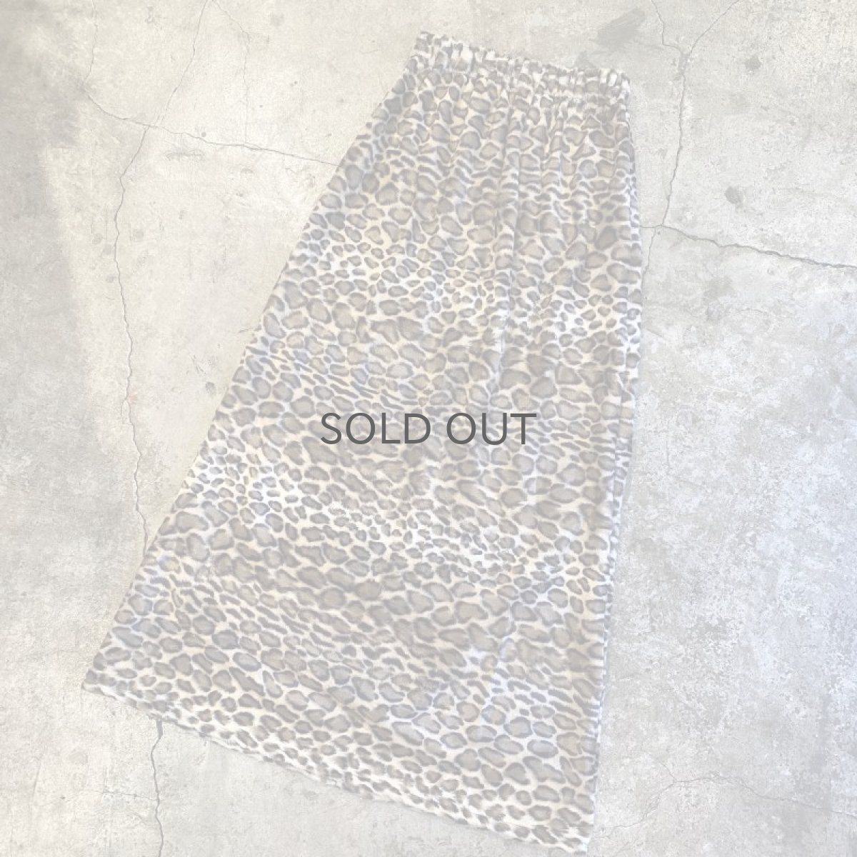 画像4: 【Wiz&Witch】"1950" LEOPARD BACK SLIT LONG SKIRT / FREE (4)