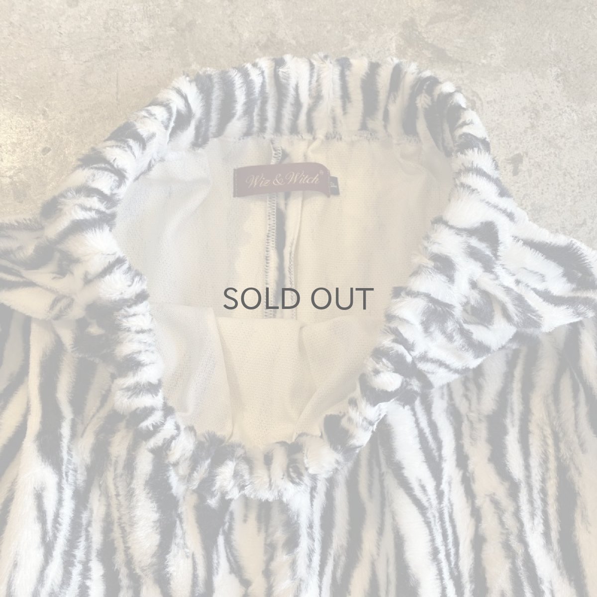 画像7: 【Wiz&Witch】"1950" ZEBRA FUR BACK SLIT LONG SKIRT / FREE (7)