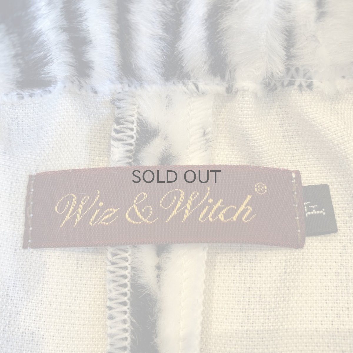 画像9: 【Wiz&Witch】"1950" ZEBRA FUR BACK SLIT LONG SKIRT / FREE (9)