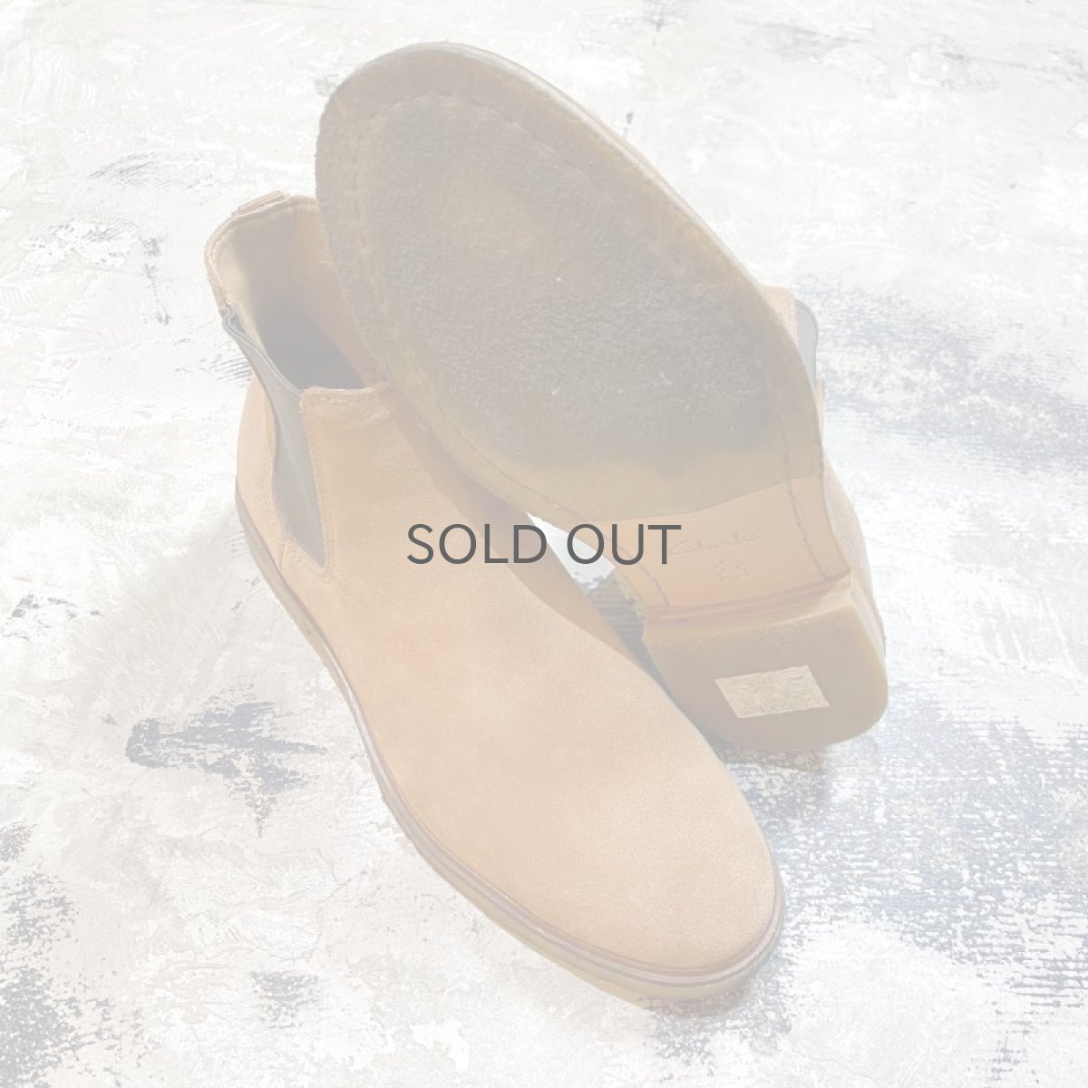 画像2: 【CLARKS】SIDE GORE SUEDE LEATHER BOOTS / US8 (2)