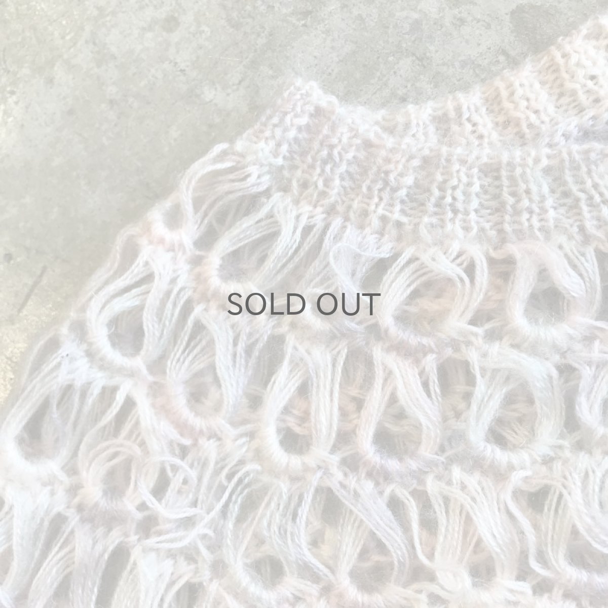 画像7: MIX COLOR 2 WAY DESIGN CROCHET KNIT CARDIGAN / Ladies M (7)