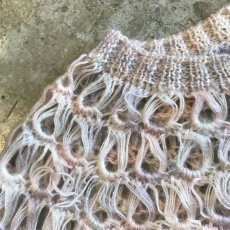 画像7: MIX COLOR 2 WAY DESIGN CROCHET KNIT CARDIGAN / Ladies M (7)