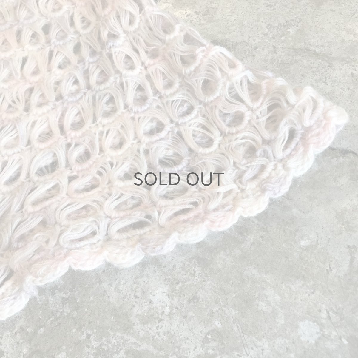 画像5: MIX COLOR 2 WAY DESIGN CROCHET KNIT CARDIGAN / Ladies M (5)