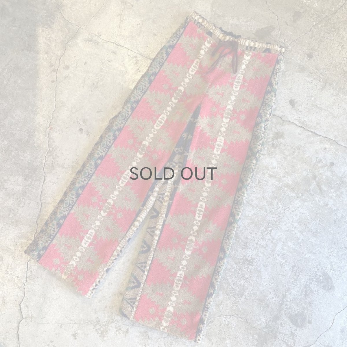 画像4: 【Wiz&Witch】"DIRTY BEAUTIFUL" OLD FABRIC PANTS / FREE (4)