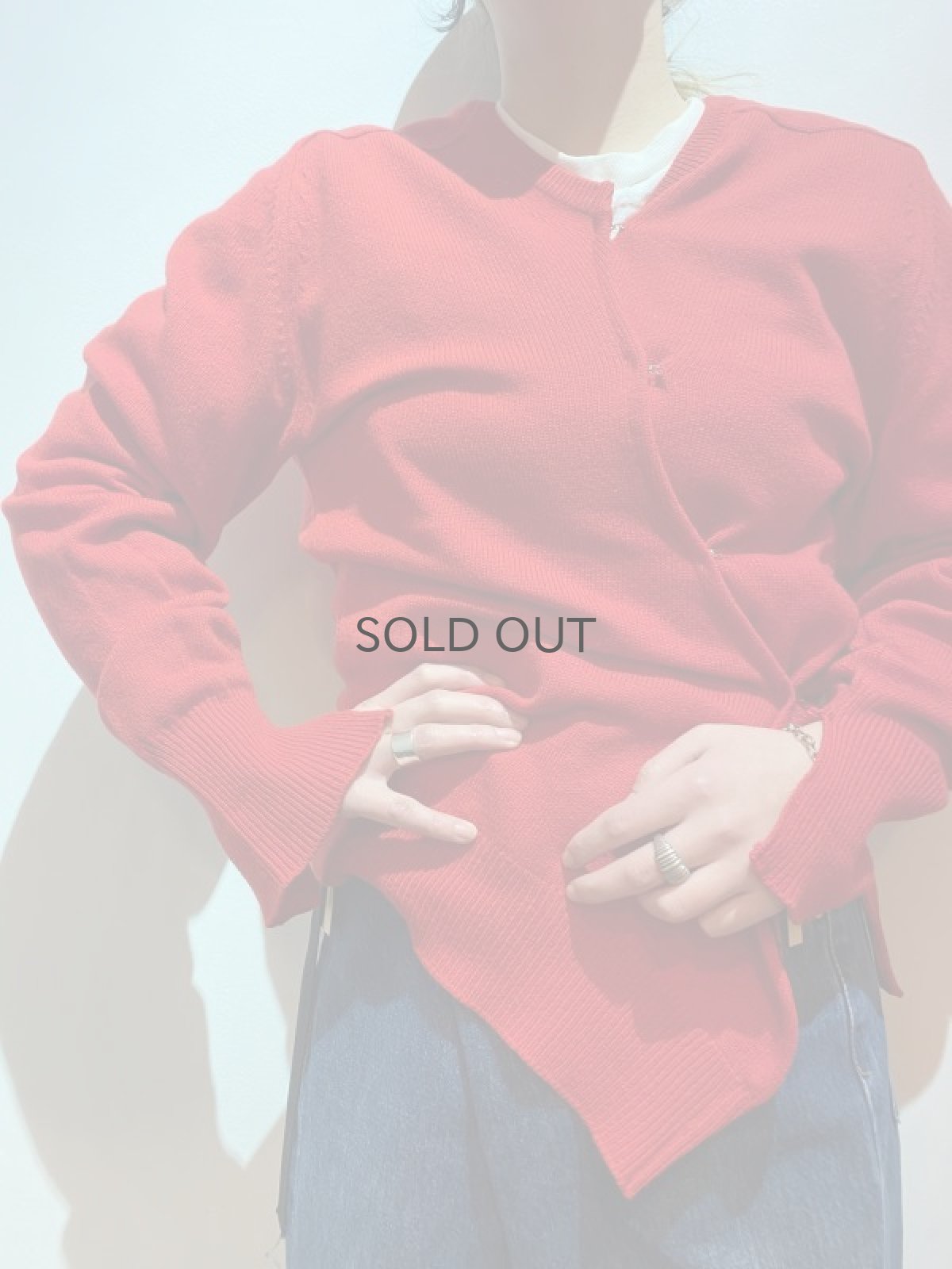 画像11: 【Wiz&Witch】"WEIRD" HOOK UP DEFORMATION CARDIGAN / OS (11)