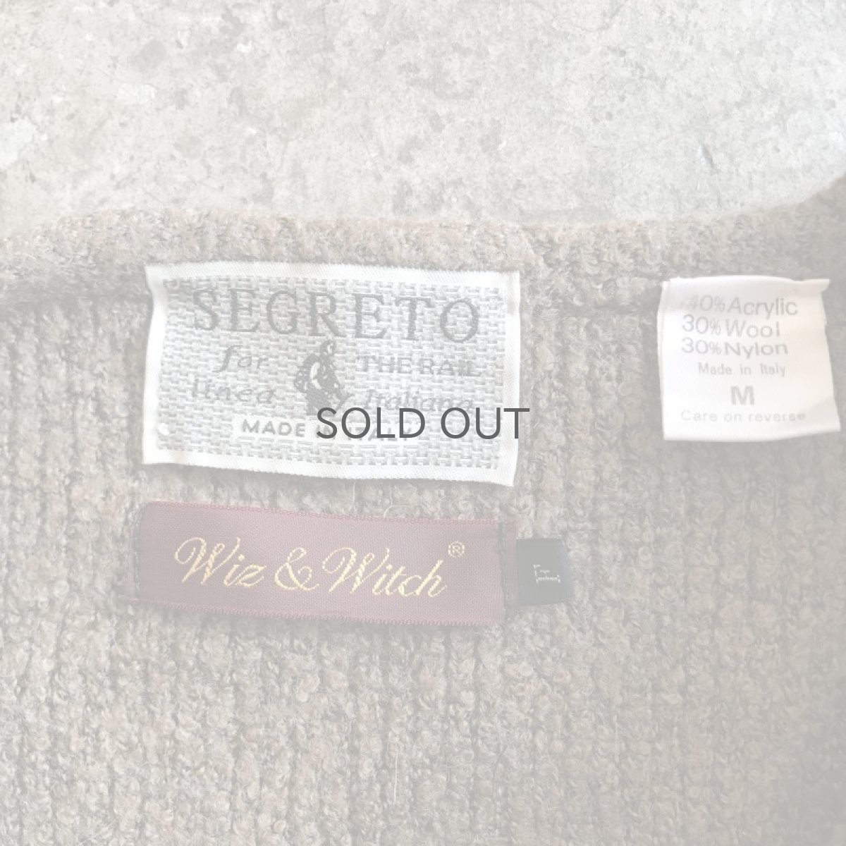 画像11: 【Wiz&Witch】"WEIRD" HOOK UP DEFORMATION CARDIGAN / OS (11)