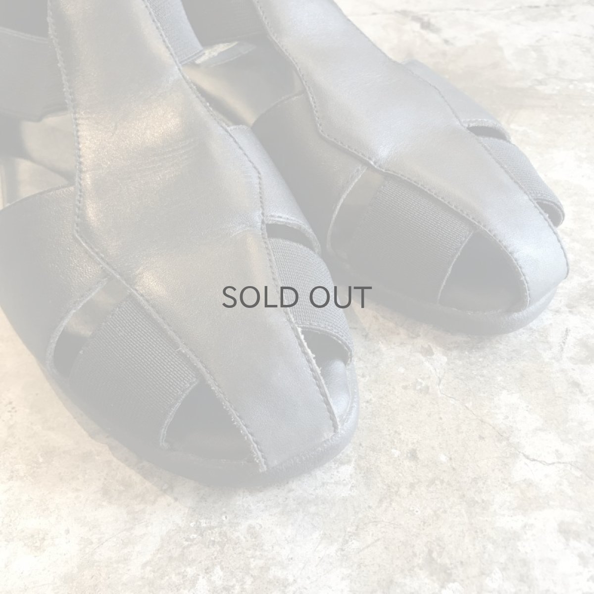 画像3: CROSS DESIGN LEATHER SANDAL / 7.5 (3)