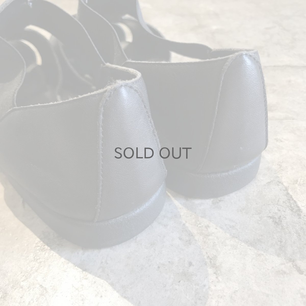 画像4: CROSS DESIGN LEATHER SANDAL / 7.5 (4)