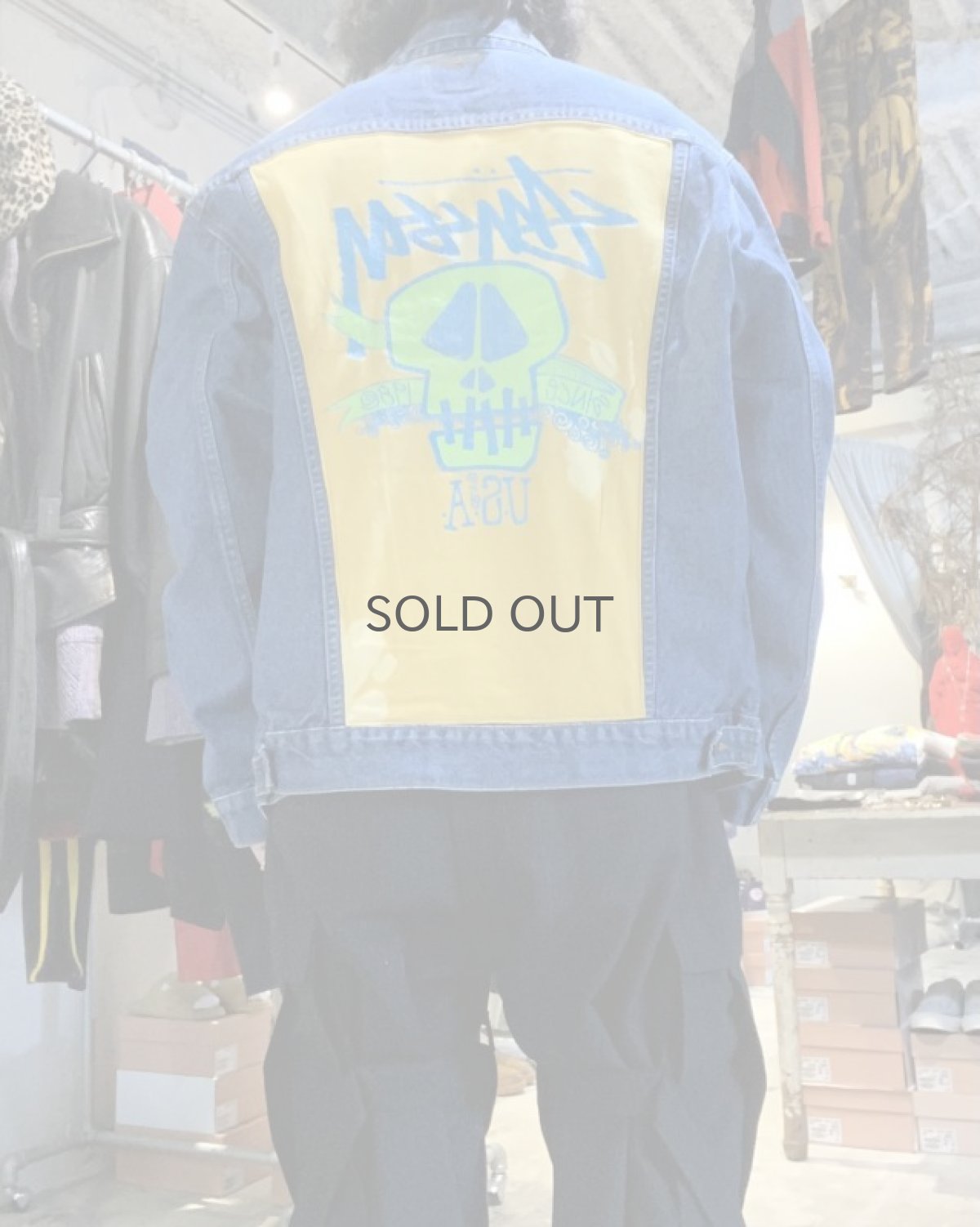 画像11: 【LEVI'S】OLD "STUSSY" CUSTOM DENIM JACKET / Mens L / MADE IN USA (11)