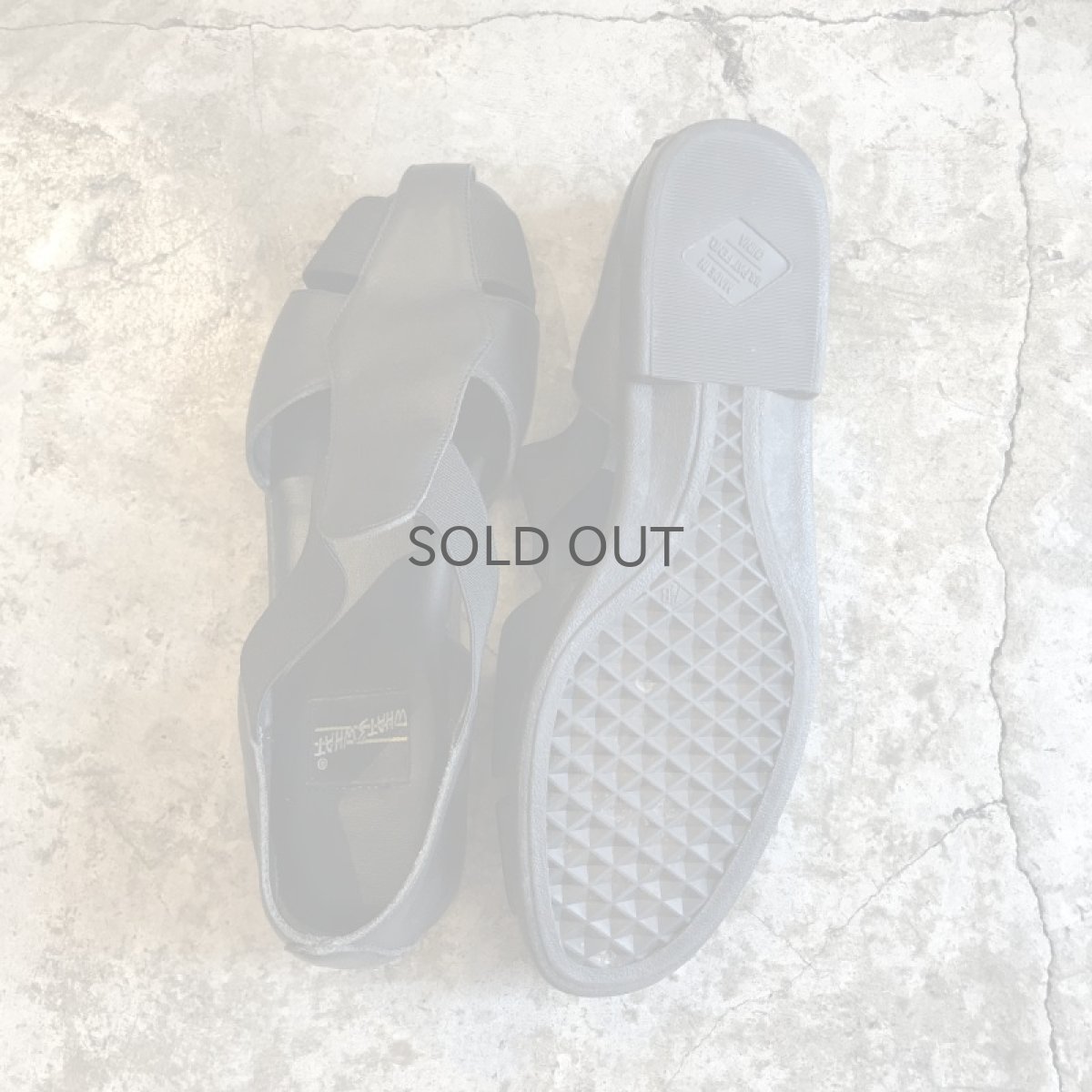 画像2: CROSS DESIGN LEATHER SANDAL / 7.5 (2)