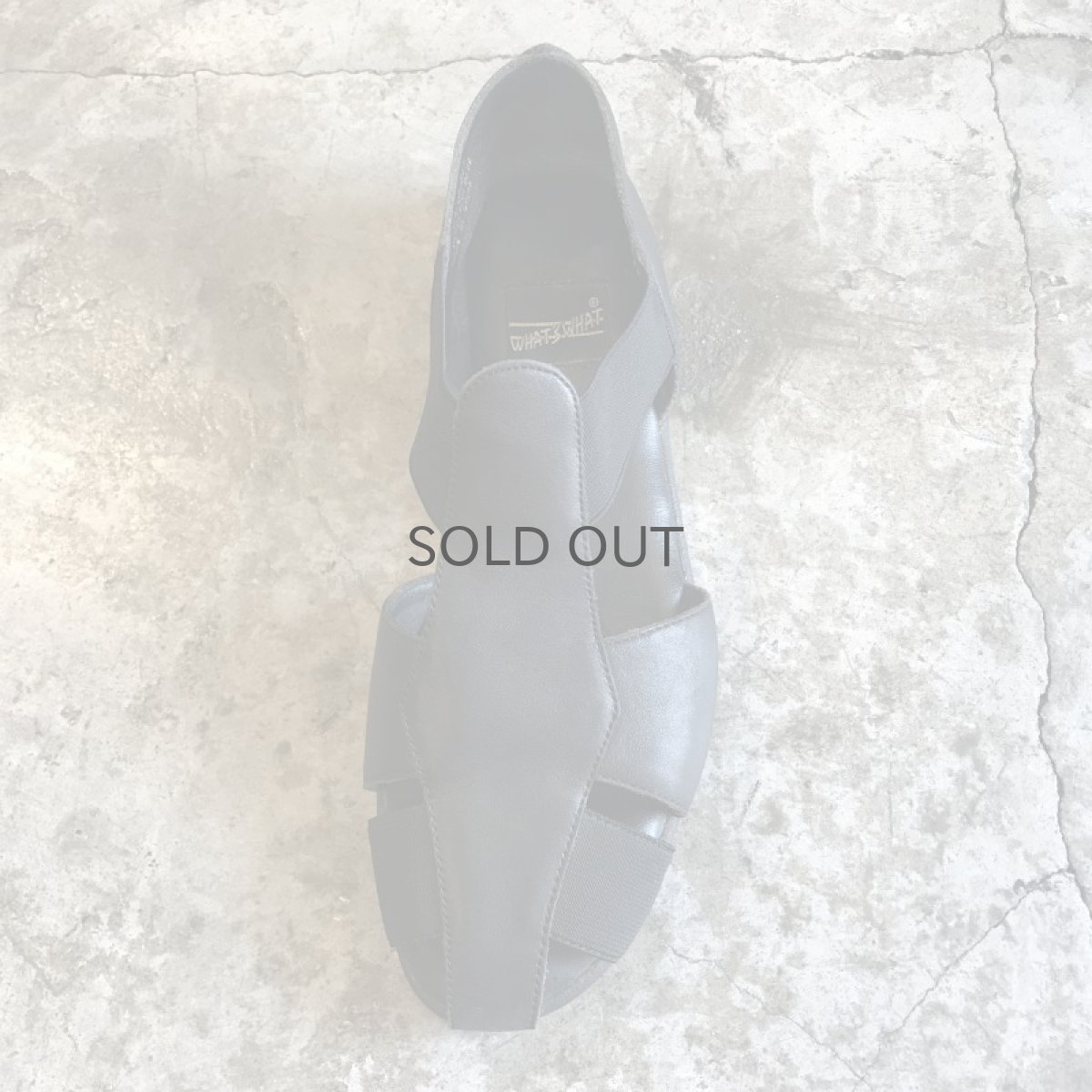 画像5: CROSS DESIGN LEATHER SANDAL / 7.5 (5)