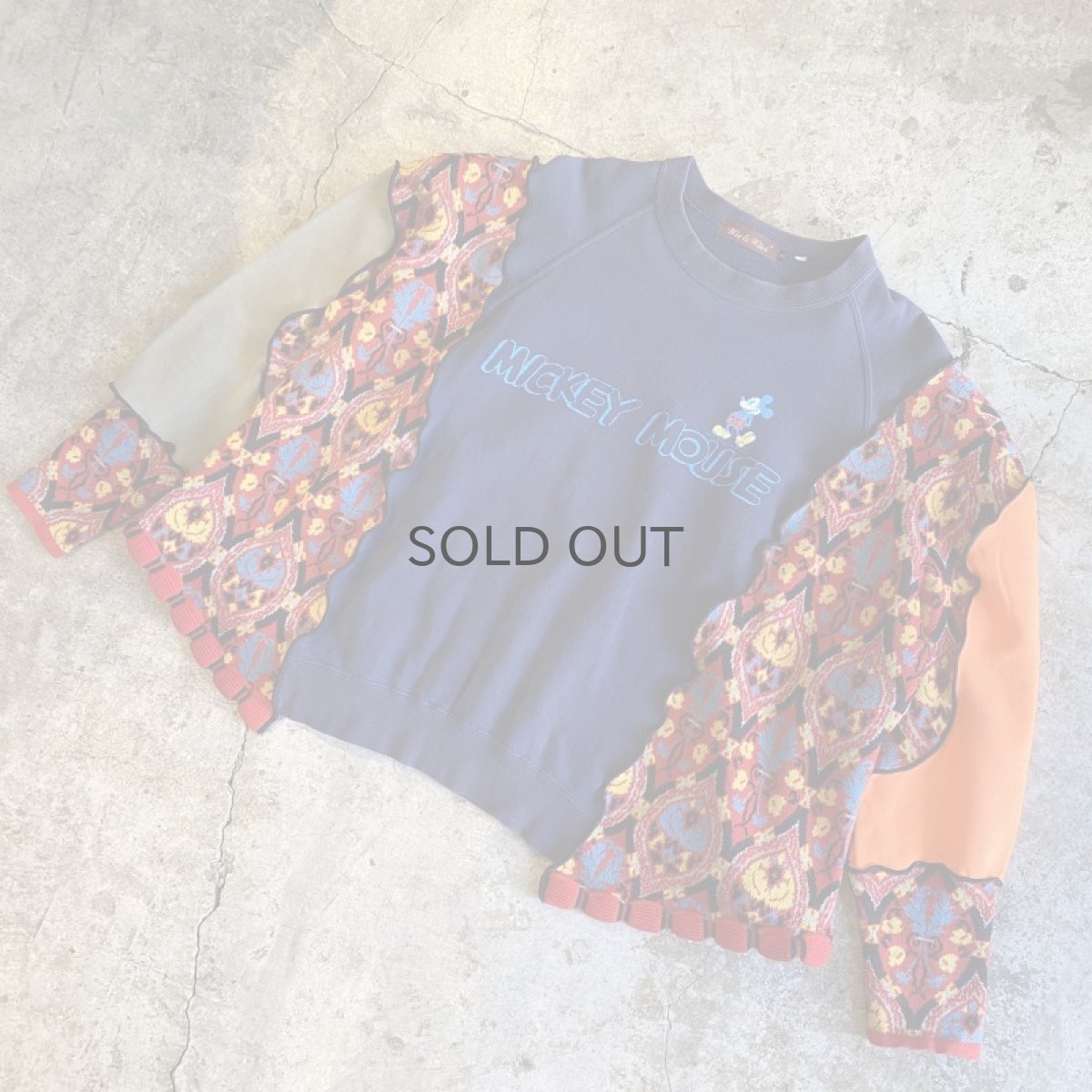 画像4: 【Wiz&Witch】"UNITED" OLD MICKEY FUTURE SWEATER / OS (4)