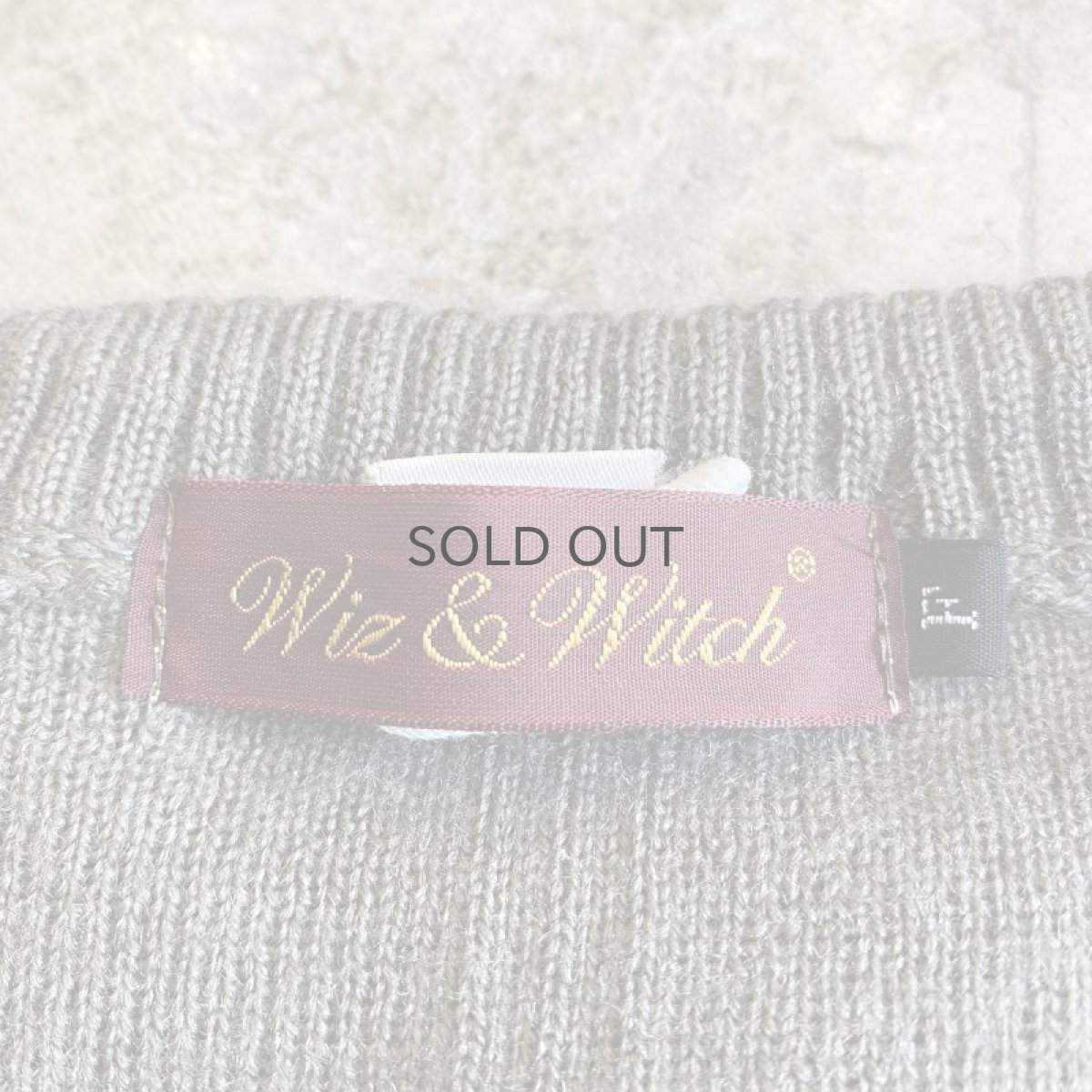 画像11: 【Wiz&Witch】"WEIRD" HOOK UP DEFORMATION CARDIGAN / OS (11)