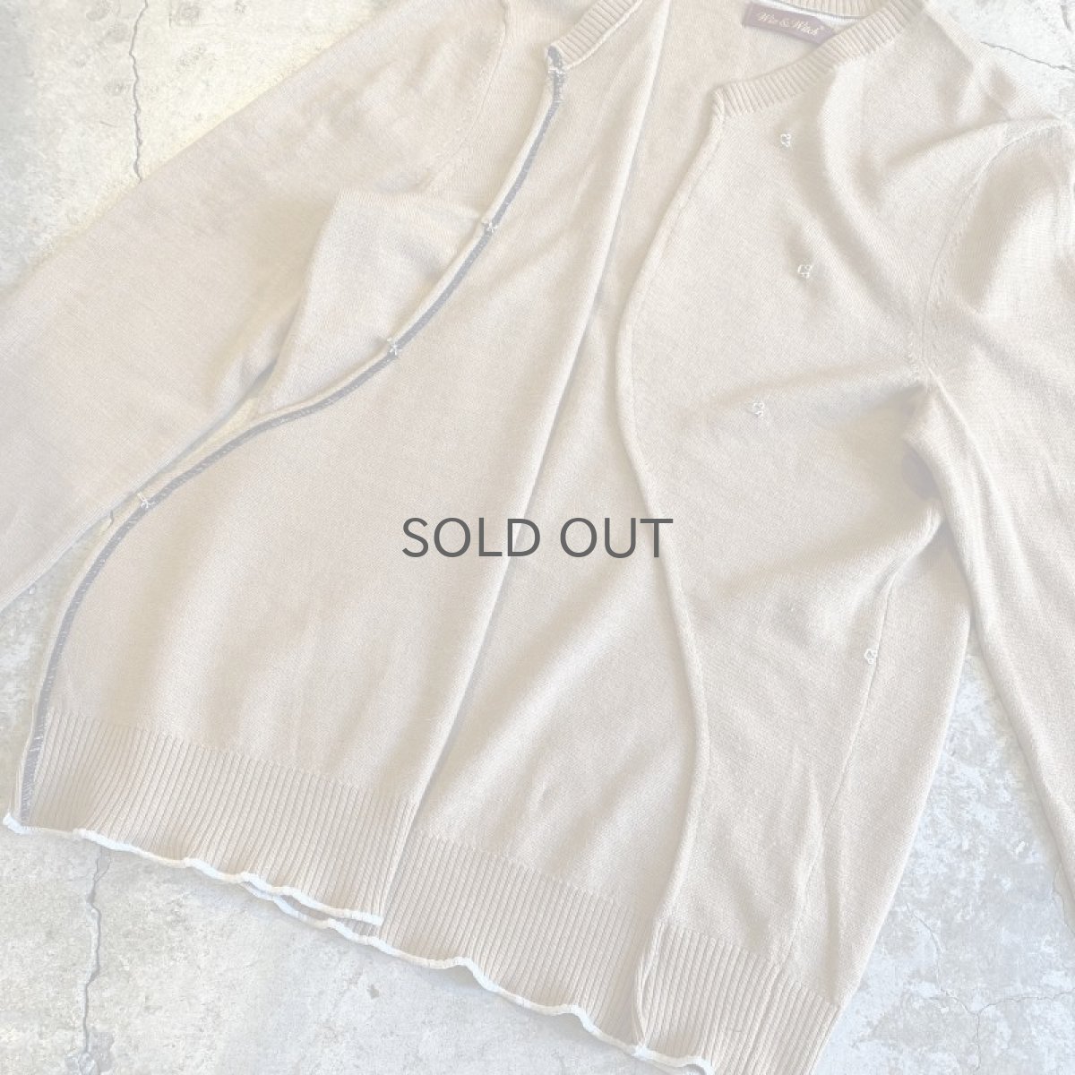 画像6: 【Wiz&Witch】"WEIRD" HOOK UP DEFORMATION CARDIGAN / OS (6)