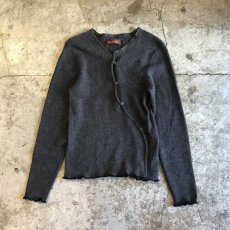 画像1: 【Wiz&Witch】"WEIRD" HOOK UP DEFORMATION CARDIGAN / OS (1)